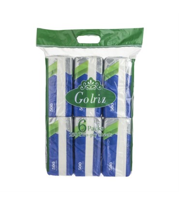 دستمال كاغذي اقتصادي 6 عددي (200 برگ) گلريز