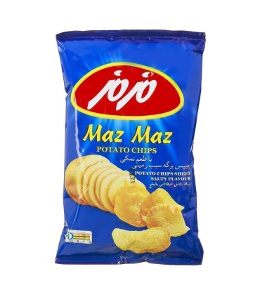 چيپس ساده نمكي مزمز