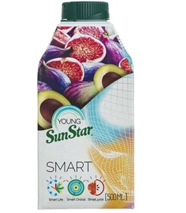 آبميوه پاكتي 500 ميل اسمارت سان استار
