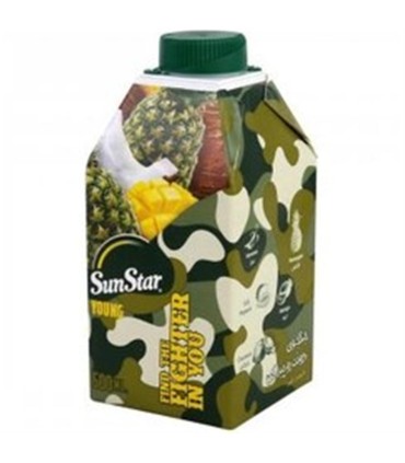 آبميوه پاكتي 500 ميل چريكي سان استار