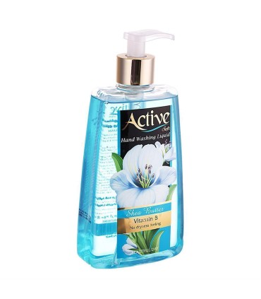 مايع دستشويي 450 ميل شفاف آبي اكتيو