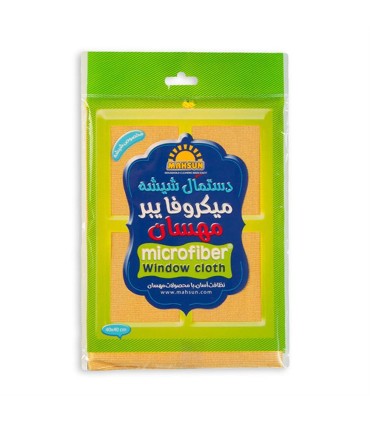 دستمال نظافت 40*40 ميكروفايبر شيشه مهسان
