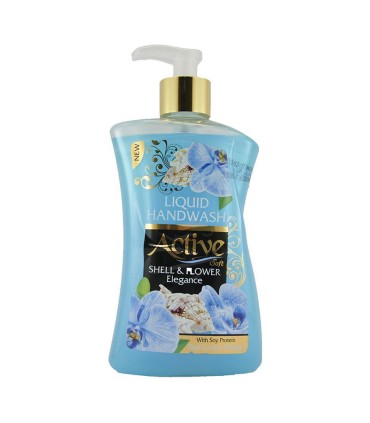 مايع دستشويي 450 ميل صدفي آبي اكتيو
