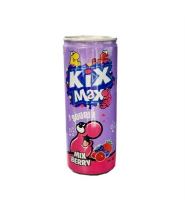نوشيدني 250 ميل قوطي گازدار ميوه هاي جنگلي Kix Max