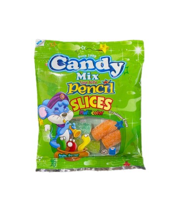 پاستيل 50 گرم مدادي لقمه اي ميوه اي كندي