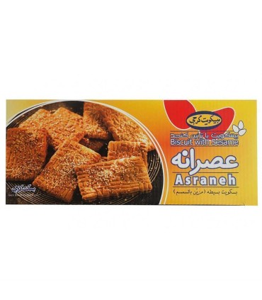 بيسكويت 540 گرم پذيرايي عصرانه كنجدي گرجي