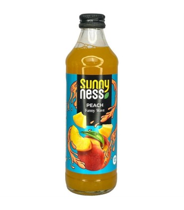 نوشيدني 330 ميل شيشه هلو ساني نس