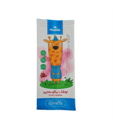 لواشك 20 گرم ورقه اي زردآلو زرافه مادلين