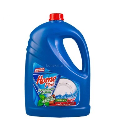 مايع ظرفشويي 4 ليتر نعناع و دارچين هوم پلاس