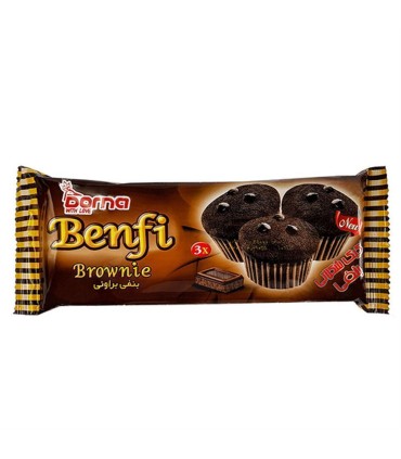 كيك 3  عددي بنفي براوني درنا