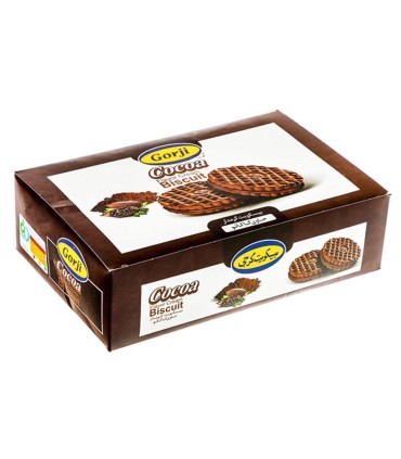 بيسكويت 390 گرم پذيرايي كرمدار كاكائو گرجي