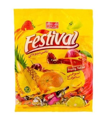 تافي 500 گرم ميوه اي فستيوال شيرين عسل