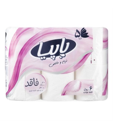 دستمال كاغذي دلسي 6 رول 5 لايه پاپيا