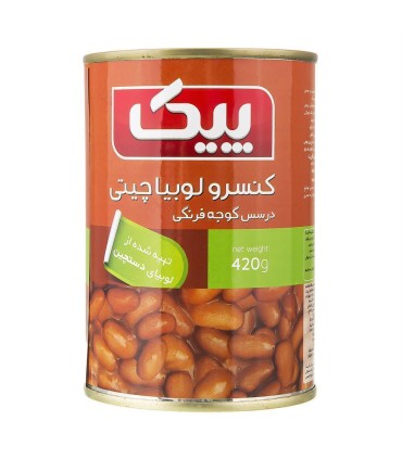 كنسرو 420 گرم لوبيا چيتي پيك