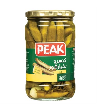 خيارشور 650 گرم ويژه پيك