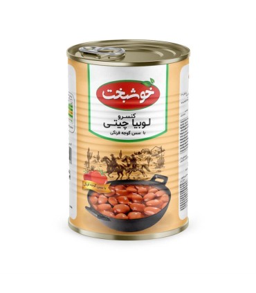 كنسرو 380 گرم لوبياچيتي خوشبخت