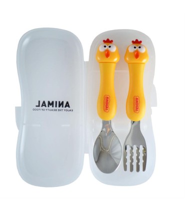 قاشق و چنگال كودك طرح حيوانات