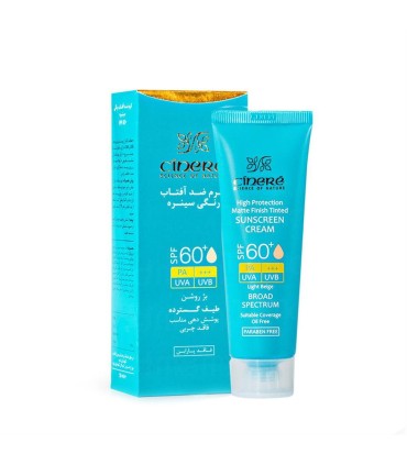 كرم ضد آفتاب 50 ميل رنگي بژ روشن SPF +60 سينره