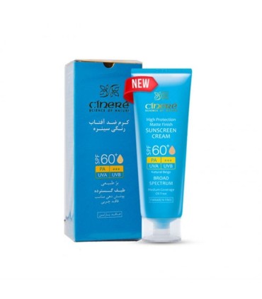 كرم ضد آفتاب 50 ميل رنگي بژ طبيعي SPF +60 سينره
