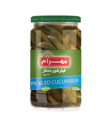 خيارشور 650 گرم ممتاز مهرام