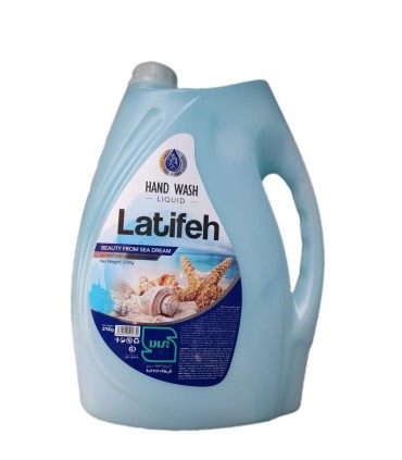 مايع دستشويي 3700 گرم صدفي آبي لطيفه