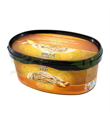 بستني 1 ليتر فوردو كارامل بادام بيضي كاله