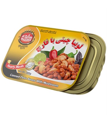كنسرو 285 گرم لوبيا با قارچ مائده