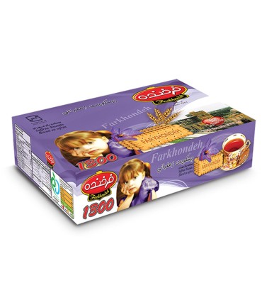 بيسكويت مادر 1140 گرم پذيرايي زعفراني فرخنده