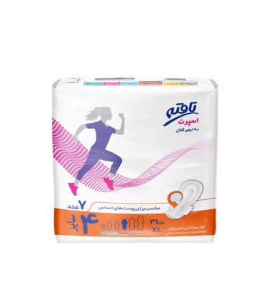 نوار بهداشتي اسپرت كتان خيلي بزرگ تافته