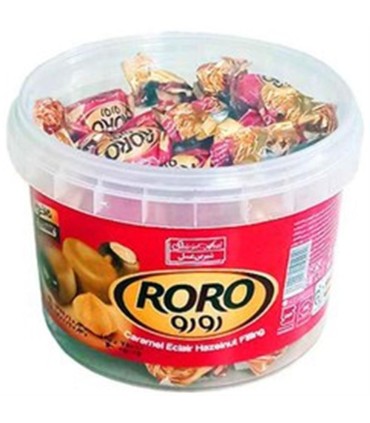 تافي 200 گرم سطلي با كرم فندق شيرين عسل