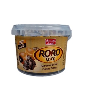 تافي 200 گرم سطلي با كرم قهوه شيرين عسل