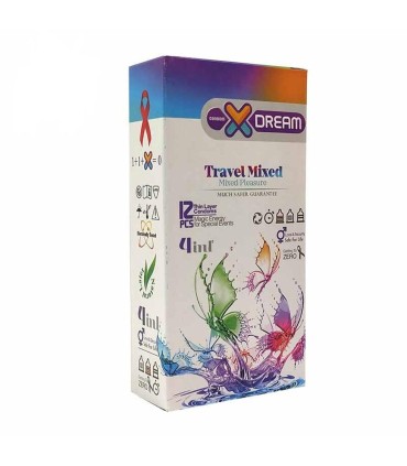 كاندوم 12 عددي travel mixed X-Dream