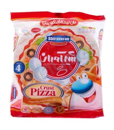نان نيمه آماده پيتزا 460 گرم شيرآوران