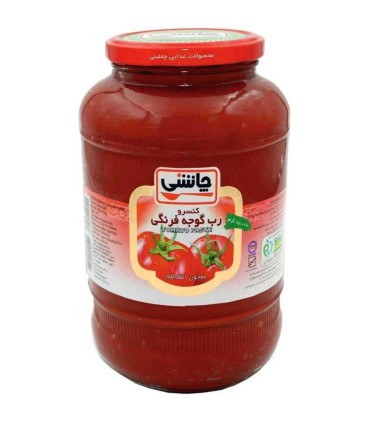 رب گوجه 1550 گرم شيشه چاشني