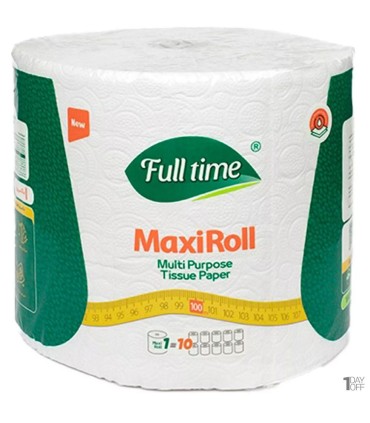 دستمال كاغذي حوله اي ماكسي 70 متري سفيد فول تايم