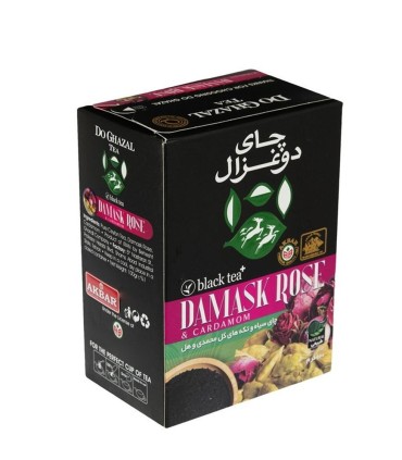 چاي خارجي 100 گرم هل و گل محمدي دوغزال