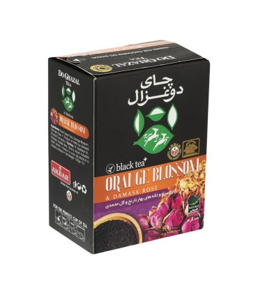 چاي خارجي 100 گرم بهارنارنج و گل محمدي دوغزال