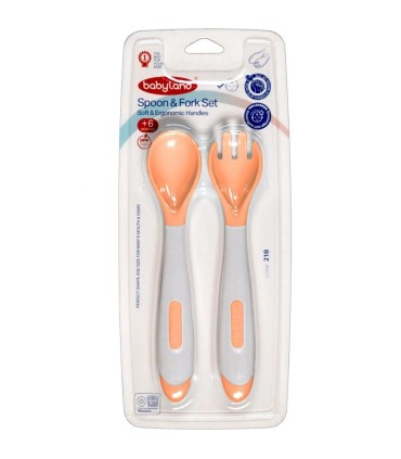 قاشق و چنگال كودك ست + 6 ماه بي بي لند