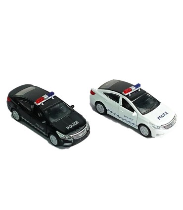 اسباب بازي ماشين پليس فلزي عقب كش آزرا