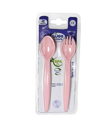 قاشق و چنگال كودك سيليكوني (1 سال به بالا) وي كر