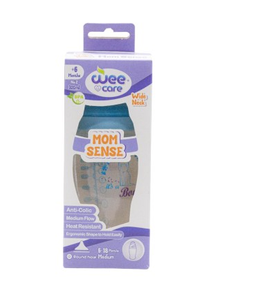 شيشه شير خوري 180 ميل دهانه عريض (تا6 ماه) وي كر