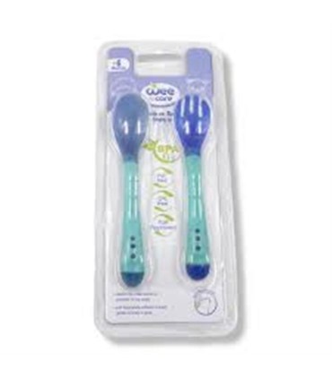 قاشق و چنگال كودك حساس به حرارت (6 ماه به بالا) وي كر