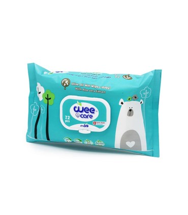 دستمال مرطوب كودك 20 برگ روغن زيتون درب دار وي كر