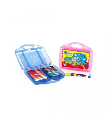 پاستل 24 رنگ كيفي پلاستيكي آريا