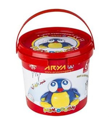 خمير بازي 6 رنگ سطلي پلمپ دار آريا