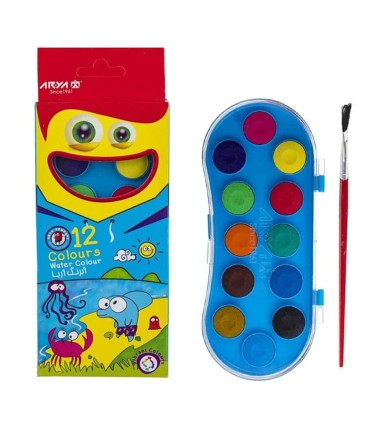 آبرنگ 12 رنگ كوچك آريا