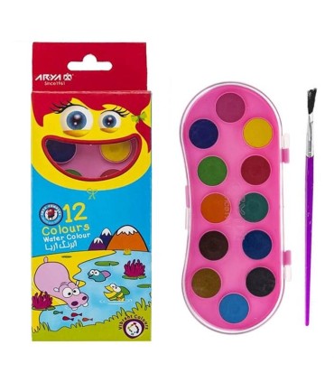 آبرنگ 12 رنگ كوچك آريا