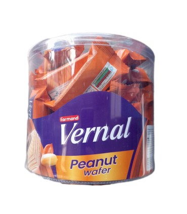 ويفر 300 گرم طلقي روكش بادام زميني فرمند