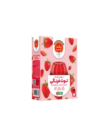 پودر ژله 100 گرم توت فرنگي رشد