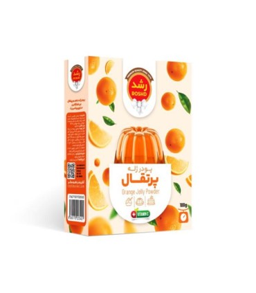 پودر ژله 100 گرم  پرتقال رشد